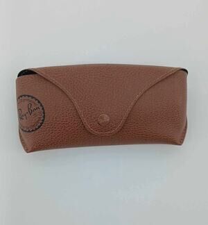 Ray Ban , brown glasses case, sunglass case